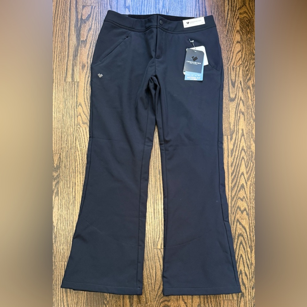 NWTs Obermeyer Hillary Stretch Soft-Shell Ski Pant. Black. Size 12